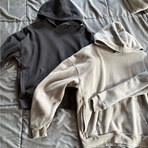 Men's Black and Gray Hoodies
